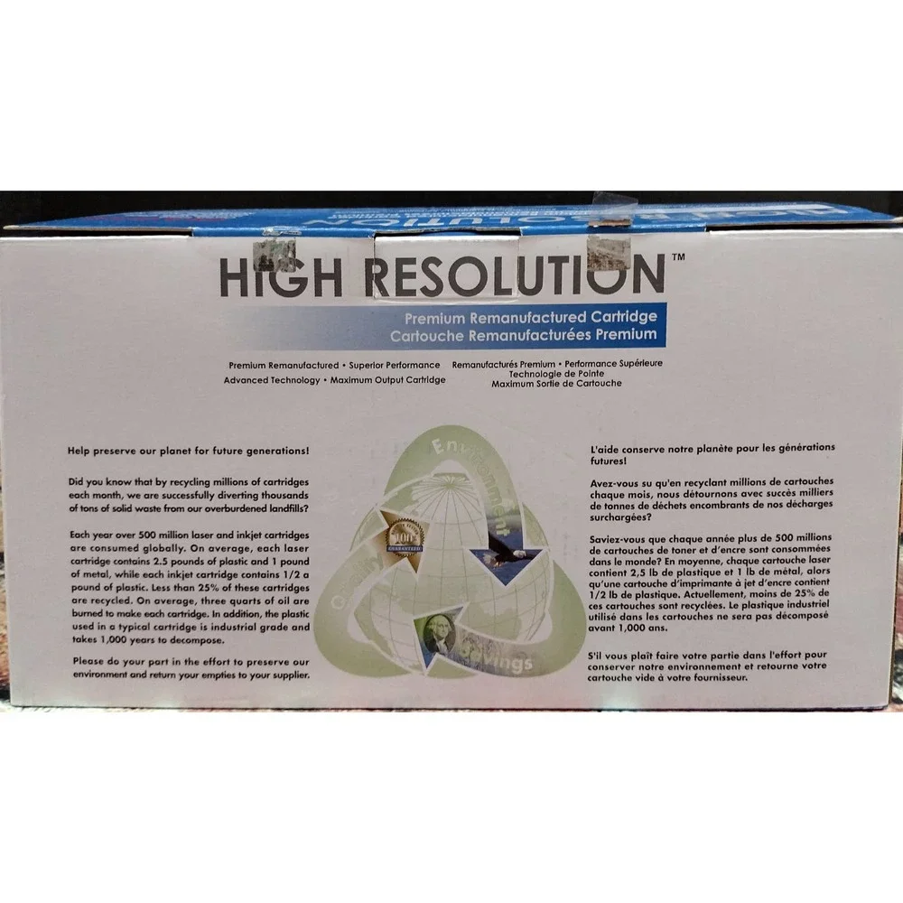 High Resolution Black Toner XR4069 Compatible with Lexmark E230 & Dell 1700. New